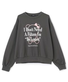 by LOVEiT / バイ ラビット スウェット | ラビ子マークプルオーバー