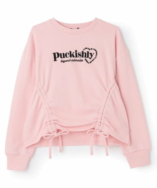 by LOVEiT / バイ ラビット スウェット | ドロストプルオーバー（ピンク）