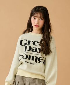 by LOVEiT / バイ ラビット ニット・セーター | ロゴジャカードニット