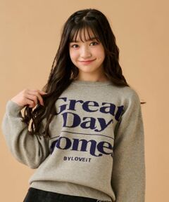 by LOVEiT / バイ ラビット ニット・セーター | ロゴジャカードニット