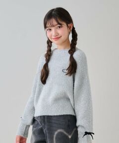 by LOVEiT / バイ ラビット ニット・セーター | ラメシャギーリボンニット