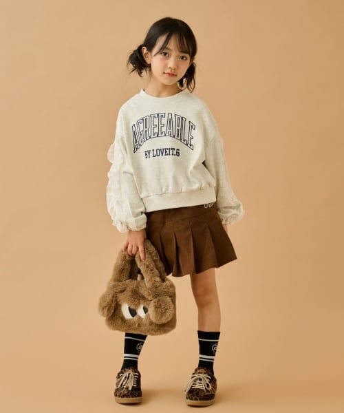 by LOVEiT / バイ ラビット スウェット | フリルカレッジプルオーバー | 詳細1