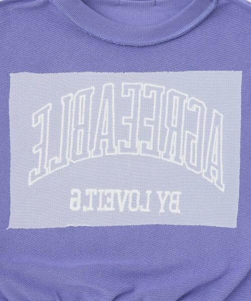 by LOVEiT / バイ ラビット スウェット | フリルカレッジプルオーバー | 詳細12