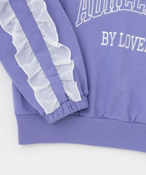 by LOVEiT / バイ ラビット スウェット | フリルカレッジプルオーバー | 詳細13