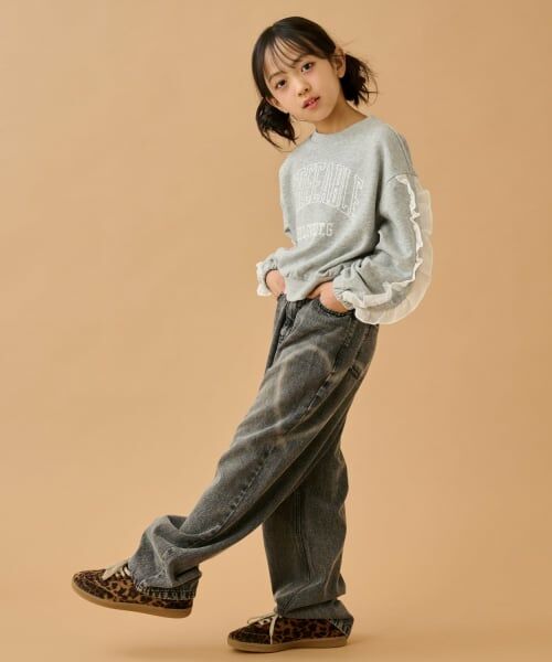 by LOVEiT / バイ ラビット スウェット | フリルカレッジプルオーバー | 詳細3