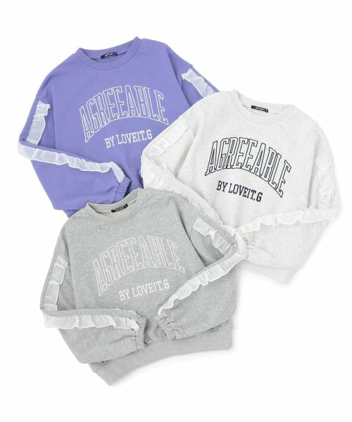 by LOVEiT / バイ ラビット スウェット | フリルカレッジプルオーバー | 詳細5