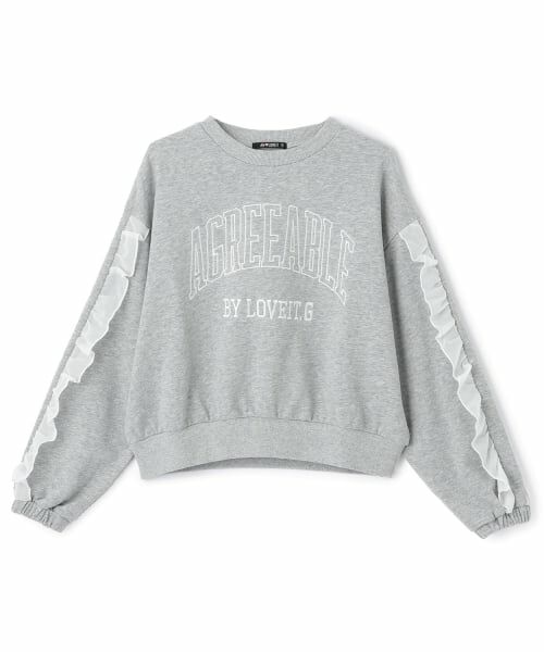 by LOVEiT / バイ ラビット スウェット | フリルカレッジプルオーバー | 詳細7