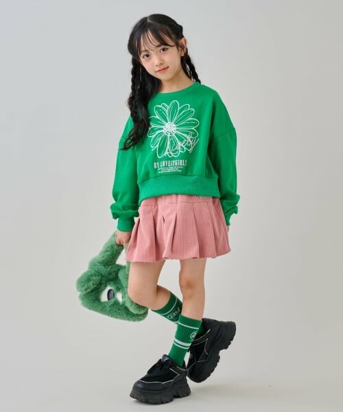 by LOVEiT / バイ ラビット スウェット | フラワーフロッキープルオーバー | 詳細1