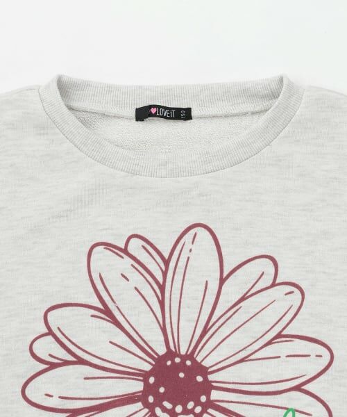 by LOVEiT / バイ ラビット スウェット | フラワーフロッキープルオーバー | 詳細7