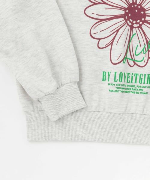 by LOVEiT / バイ ラビット スウェット | フラワーフロッキープルオーバー | 詳細9