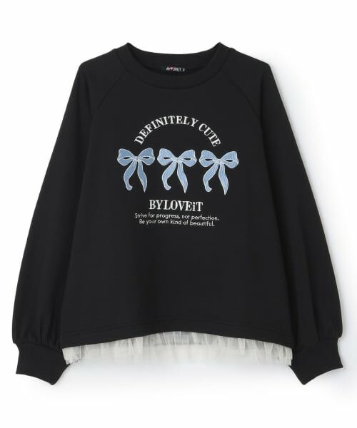 by LOVEiT / バイ ラビット スウェット | リボントレーナー（黒）
