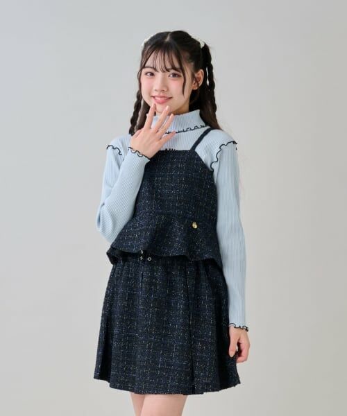 by LOVEiT / バイ ラビット キャミソール・チューブトップ | ビスチェスカートセットアップ（黒）