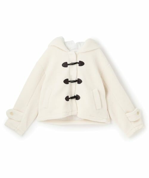 by LOVEiT / バイ ラビット その他アウター | リングボアショートダッフル（アイボリー）