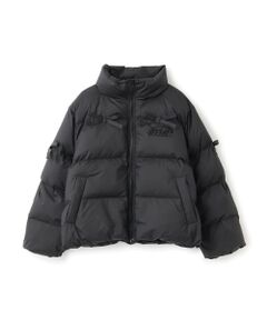 by LOVEiT / バイ ラビット ブルゾン | リボンタフタフェイクダウンJK