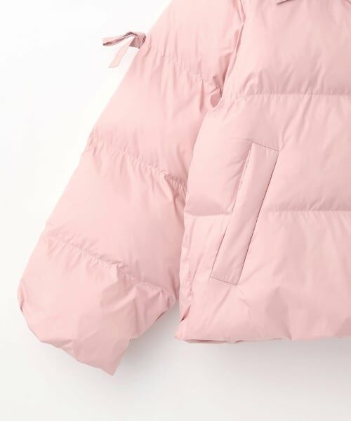 by LOVEiT / バイ ラビット ブルゾン | リボンタフタフェイクダウンJK | 詳細10