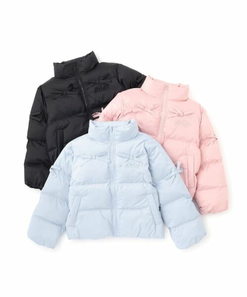 by LOVEiT / バイ ラビット ブルゾン | リボンタフタフェイクダウンJK | 詳細3