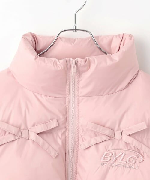 by LOVEiT / バイ ラビット ブルゾン | リボンタフタフェイクダウンJK | 詳細7