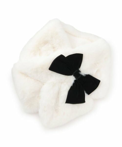 by LOVEiT / バイ ラビット マフラー・ショール・スヌード・ストール | リバーシブルティペット（オフ ホワイト）