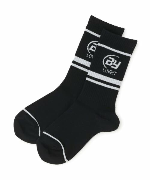 by LOVEiT / バイ ラビット ソックス | ロゴクルーソックス | 詳細3