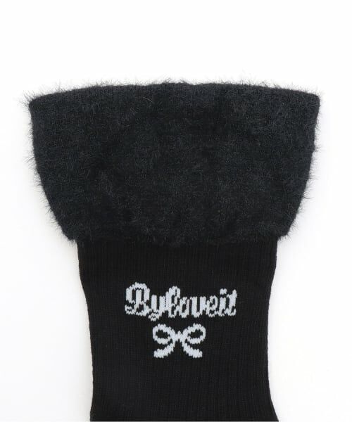by LOVEiT / バイ ラビット ソックス | 部分シャギークルーソックス | 詳細1