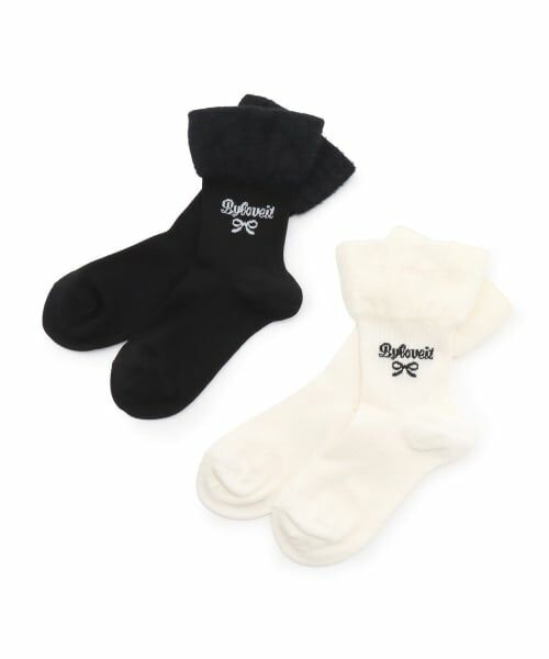 by LOVEiT / バイ ラビット ソックス | 部分シャギークルーソックス | 詳細3