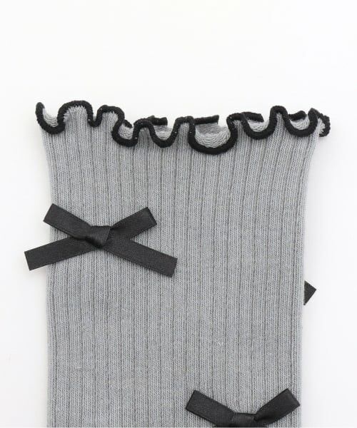 by LOVEiT / バイ ラビット ソックス | メロウリボンハイソックス | 詳細1