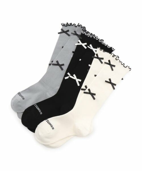 by LOVEiT / バイ ラビット ソックス | メロウリボンハイソックス | 詳細4