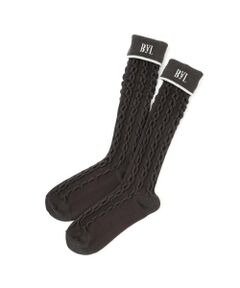 by LOVEiT / バイ ラビット ソックス | 折り返しハイソックス