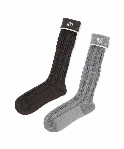 by LOVEiT / バイ ラビット ソックス | 折り返しハイソックス | 詳細5
