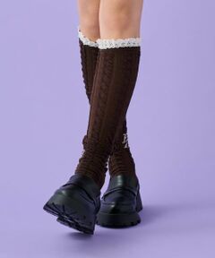 by LOVEiT / バイ ラビット ソックス | フリルニーハイソックス