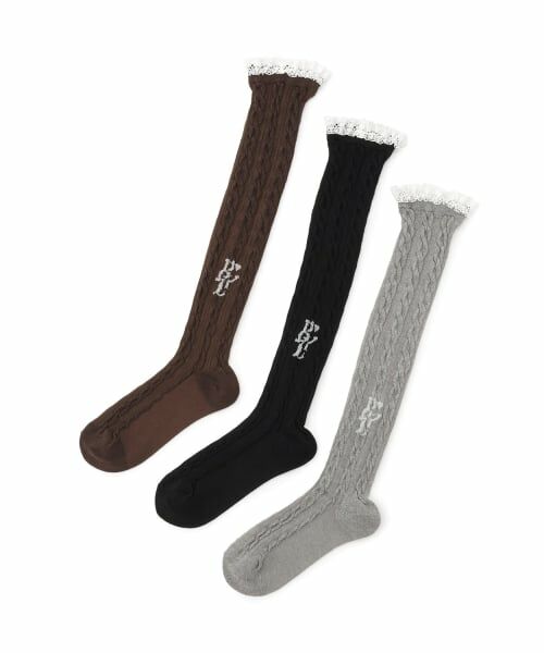 by LOVEiT / バイ ラビット ソックス | フリルニーハイソックス | 詳細4