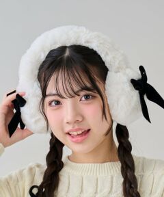 by LOVEiT / バイ ラビット ネックウォーマー・イヤーマフ | リボンつきイヤーマフ