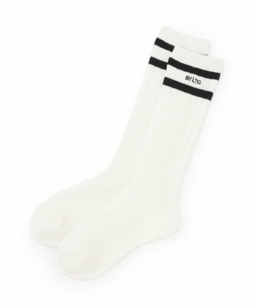 by LOVEiT / バイ ラビット ソックス | ラインルーズソックス（オフ ホワイト）