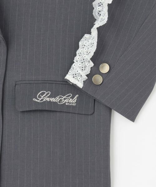 by LOVEiT / バイ ラビット テーラードジャケット | 【卒服】ダブルボタンロングフリルジャケット | 詳細11