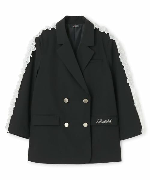 by LOVEiT / バイ ラビット テーラードジャケット | 【卒服】ダブルボタンロングフリルジャケット | 詳細6