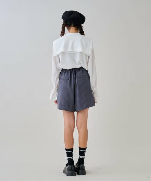 by LOVEiT / バイ ラビット スラックス・ドレスパンツ | 【卒服】ハイウエストリボンショートパンツ | 詳細2