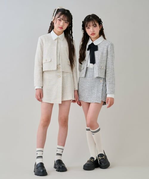 by LOVEiT / バイ ラビット セットアップ | 【卒服】ラメツイードセットアップ | 詳細1