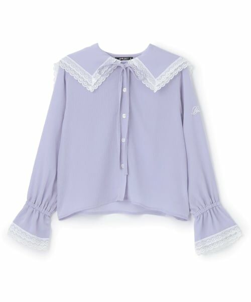 by LOVEiT / バイ ラビット シャツ・ブラウス | 【卒服】Ｗセーラーカラーブラウス（サックス）