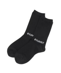 【卒服】ロゴクルーソックス