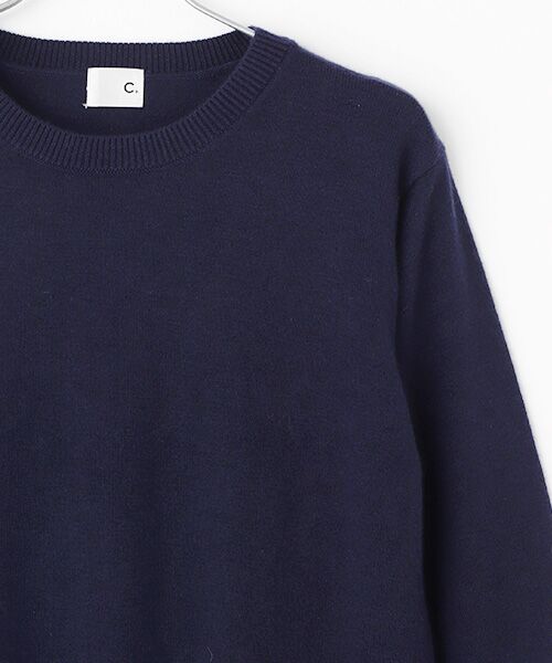 10,000円【determ; 】Square Neck  ウール混長袖ニットセーター