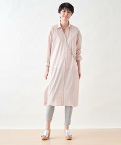 ストライプのロングシャツ