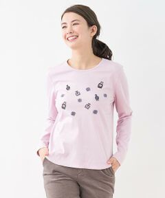 モチーフ刺繍Ｔシャツ