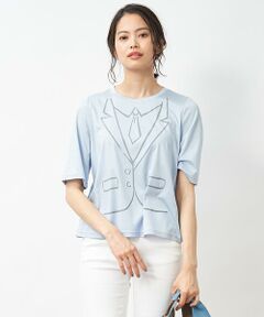 ネクタイのトロンプルイユTシャツ