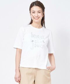 スパンコール刺しゅうのTシャツ