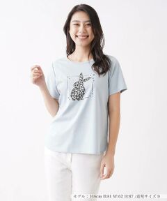 ラビットプリントTシャツ