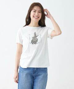 ラビットプリントTシャツ