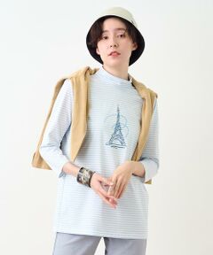 ボーダー柄エッフェルTシャツ