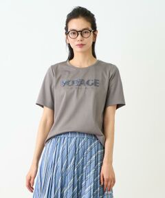 洗える ロゴ刺繍Tシャツ