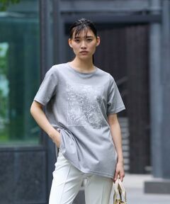 洗える チュニックのポップTシャツ