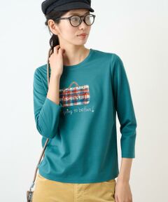 洗える バッグモチーフTシャツ